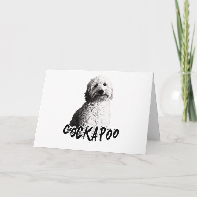 Cartes Pour Fêtes Annuelles Cockapoo (Devant)