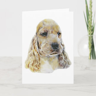 Cartes Pour Fêtes Annuelles Cocker anglais