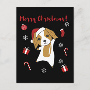 Cartes Pour Fêtes Annuelles Cocker Espagnol Chien de Noël Animaux d'hiver Chie