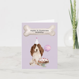 Cartes Pour Fêtes Annuelles Cocker Spaniel Birthday Celebration Party Cake Hat
