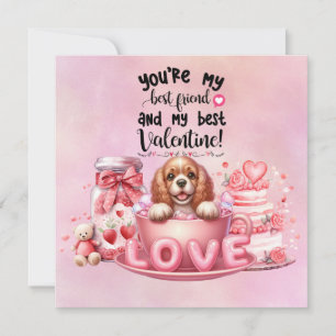 Cartes Pour Fêtes Annuelles Cocker Spaniel Chien chiot pour la Saint-Valentin