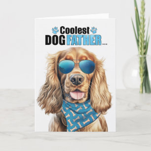 Cartes Pour Fêtes Annuelles Cocker Spaniel Chien Coolest Papa Fête des pères