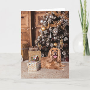 Cartes Pour Fêtes Annuelles Cocker Spaniel Christmas