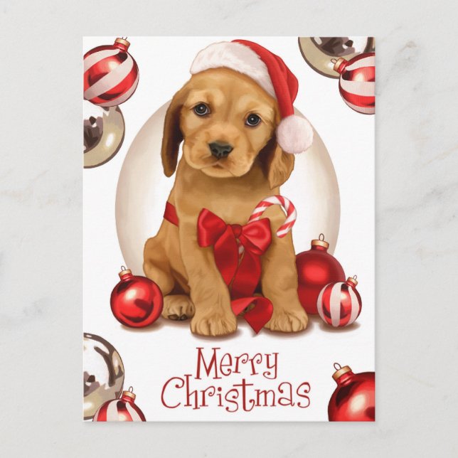Cartes Pour Fêtes Annuelles Cocker Spaniel Christmas (Devant)