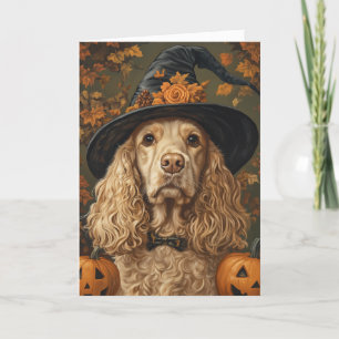 Cartes Pour Fêtes Annuelles Cocker Spaniel Halloween