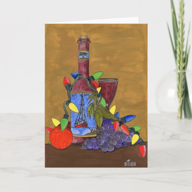 CARTES POUR FÊTES ANNUELLES COCKTAIL DE FRUITS DD095 (Devant)