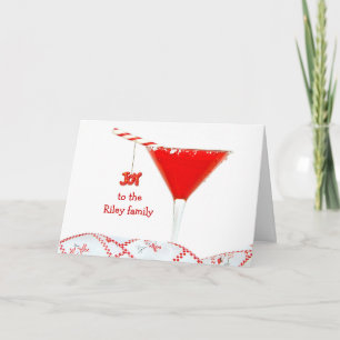 Cartes Pour Fêtes Annuelles Cocktail de Noël