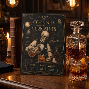 Cartes Pour Fêtes Annuelles Cocktails & Curiosités Luxueux Cocktail d'Hallowee