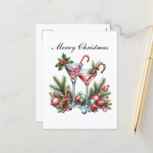 Cartes Pour Fêtes Annuelles Cocktails de Noël festifs