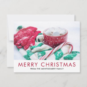 Cartes Pour Fêtes Annuelles Cocoa de Noël   SUCRE DE CANNE   Écharpe & Mitts