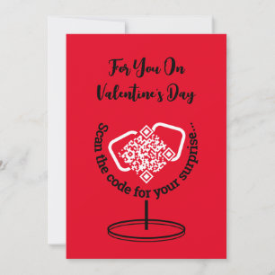 Cartes Pour Fêtes Annuelles Code QR personnalisé pour la surprise de la Saint-