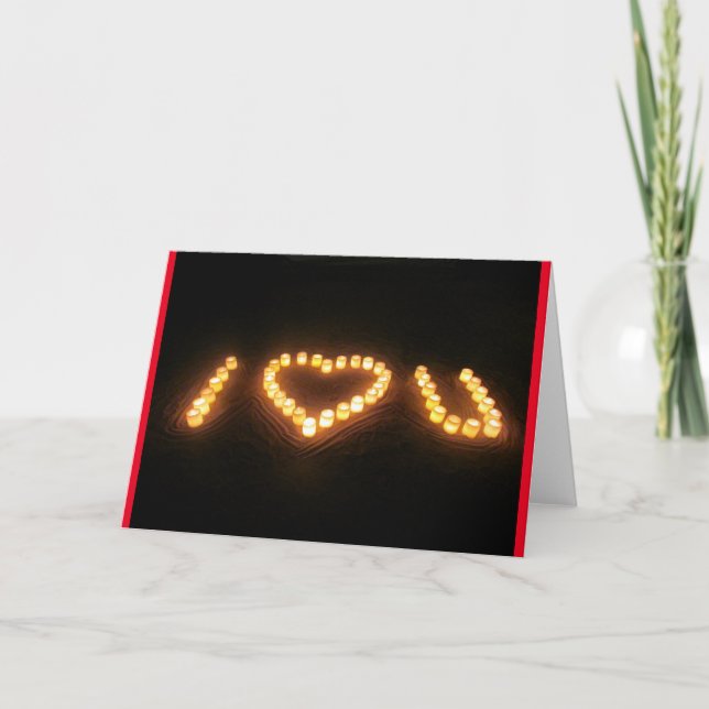 Cartes Pour Fêtes Annuelles coeur (Devant)