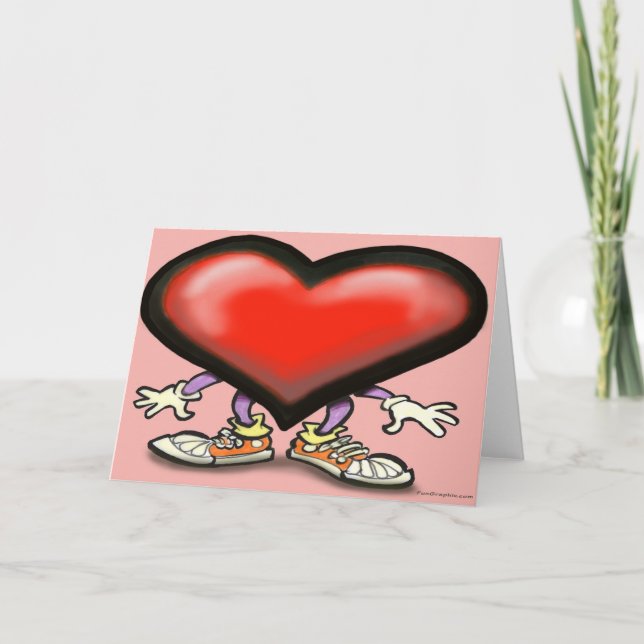 Cartes Pour Fêtes Annuelles Coeur (Devant)