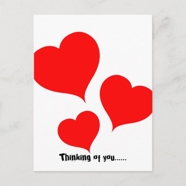 Cartes Pour Fêtes Annuelles Coeur (Devant)