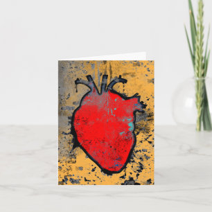 Cartes Pour Fêtes Annuelles coeur anatomique