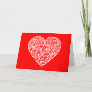 Cartes Pour Fêtes Annuelles Coeur assemblé Valentine