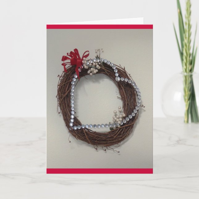 Cartes Pour Fêtes Annuelles Coeur avec des gemmes (Devant)