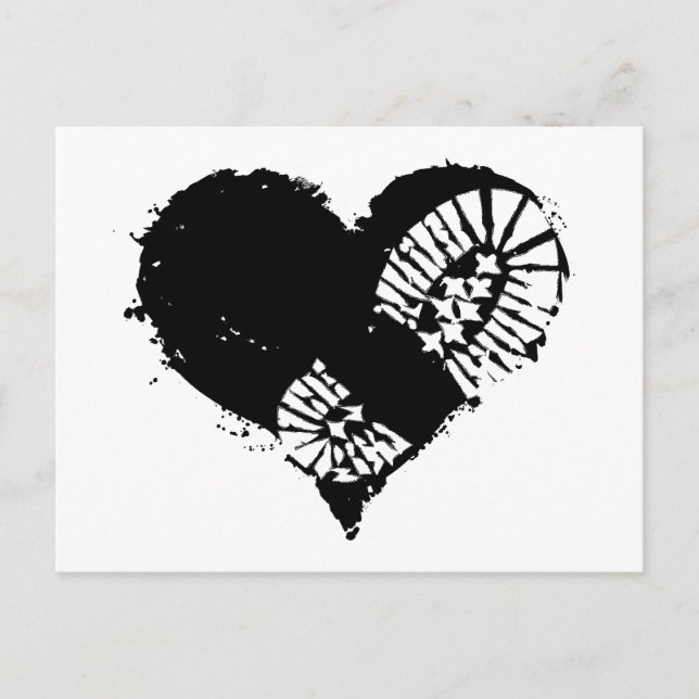 Cartes Pour Fêtes Annuelles coeur d'amorce (Devant)