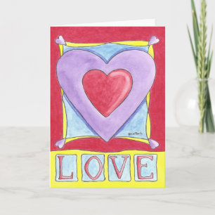 Cartes Pour Fêtes Annuelles Coeur d'amour