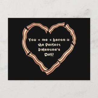 Cartes Pour Fêtes Annuelles Coeur de bacon drôle