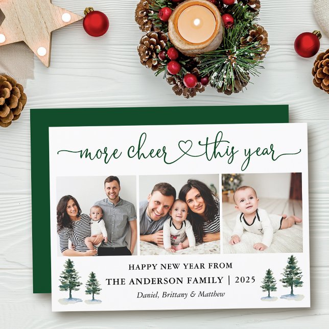 Cartes Pour Fêtes Annuelles Coeur de calligraphie Plus Cheveux 3 pins photo (Customize to add text to back of card.)