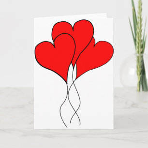 Cartes Pour Fêtes Annuelles coeur de coeur valentine femme petite amie