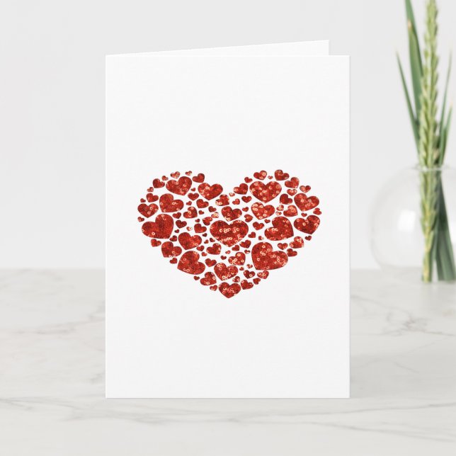 Cartes Pour Fêtes Annuelles coeur de jour des valentines (Devant)