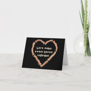 Cartes Pour Fêtes Annuelles Coeur de lard doux