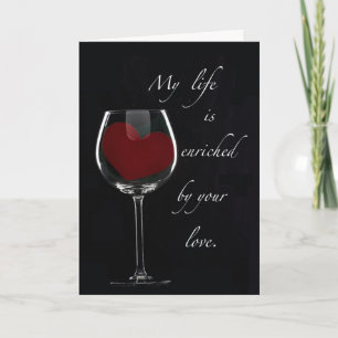 Cartes Pour Fêtes Annuelles Coeur de verre, Saint-Valentin