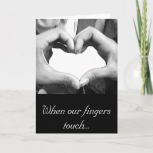 Cartes Pour Fêtes Annuelles Coeur du doigt