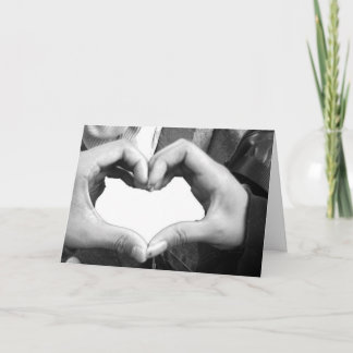 Cartes Pour Fêtes Annuelles Coeur du doigt