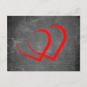 Cartes Pour Fêtes Annuelles Coeur élégant de la Saint-Valentin moderne sur tab