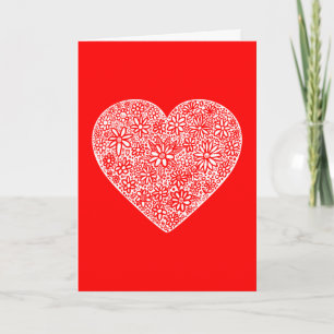 Cartes Pour Fêtes Annuelles Coeur encombré Valentine - II