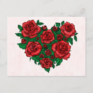 Cartes Pour Fêtes Annuelles Coeur fait en amour du valentine romantique de