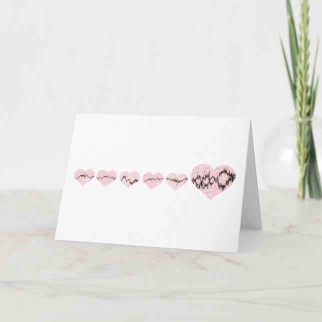 Cartes Pour Fêtes Annuelles Coeur fou (Devant)