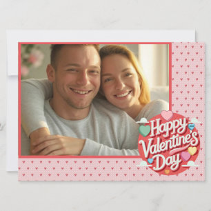 Cartes Pour Fêtes Annuelles Cœur personnalisé de la Saint-Valentin coloré