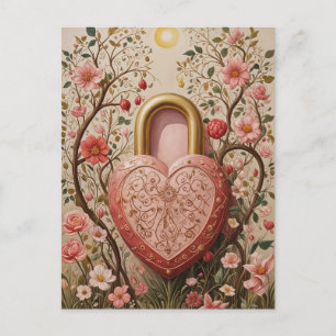 Cartes Pour Fêtes Annuelles Coeur protégé