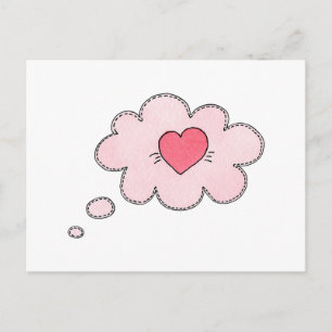 Cartes Pour Fêtes Annuelles Coeur rose. Saint Valentin. Amour. Ados modernes
