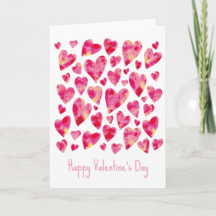 Cartes Pour Fêtes Annuelles Cœur rose vif pour la Saint-Valentin