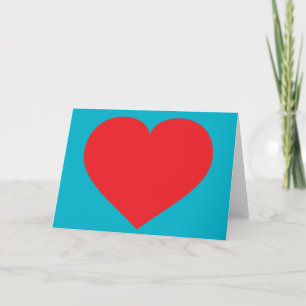 Cartes Pour Fêtes Annuelles Coeur rouge