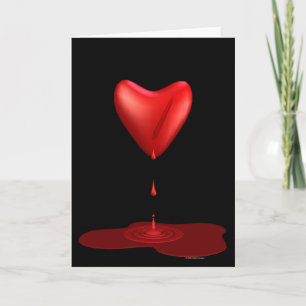 Cartes Pour Fêtes Annuelles Coeur saignant
