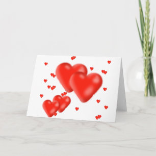 Cartes Pour Fêtes Annuelles coeurs
