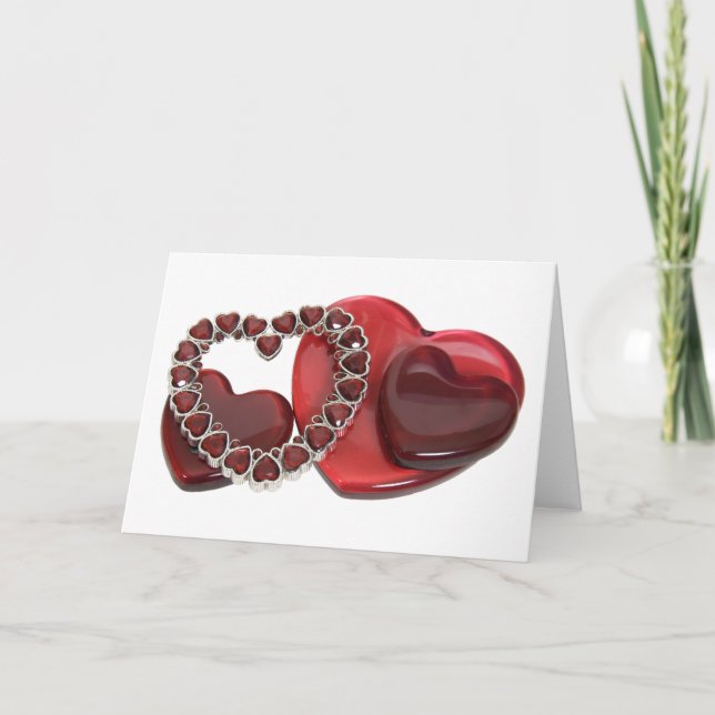 Cartes Pour Fêtes Annuelles Coeurs072509 (Devant)
