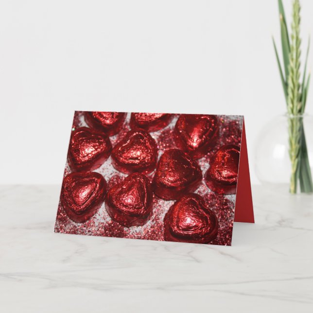 Cartes Pour Fêtes Annuelles Coeurs Abstraits (Devant)