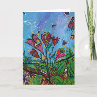 Cartes Pour Fêtes Annuelles Coeurs au pays des merveilles