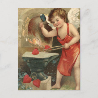 Cartes Pour Fêtes Annuelles Coeurs cupides Vintage Valentine