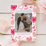 Cartes Pour Fêtes Annuelles Coeurs d'amour rose mignon Photo Saint Valentin<br><div class="desc">Faites savoir à cette personne spéciale à quel point vous les aimez avec cette photo personnalisée et tendance carte de voeux de Saint Valentin. Ajoutez facilement votre message personnel et votre photo à la carte en utilisant la section "personnaliser ce modèle".</div>