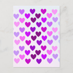 Cartes Pour Fêtes Annuelles cœurs d'amour valentine romantique monochrome