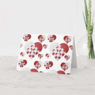 Cartes Pour Fêtes Annuelles Coeurs danois de Noël