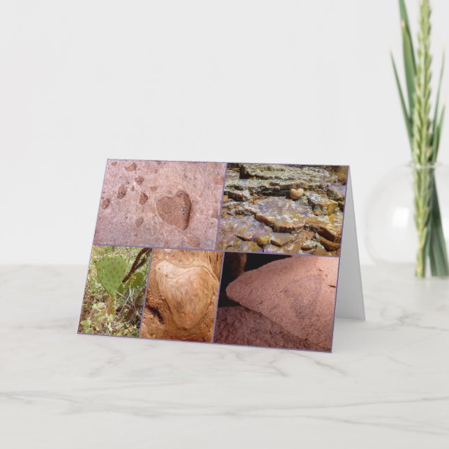 Cartes Pour Fêtes Annuelles Coeurs dans la nature (Devant)